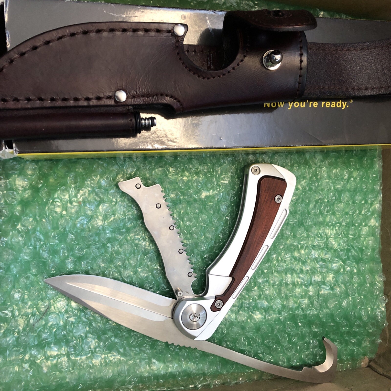 Leatherman STEENS Hunting Knife, New/Never Used With Box DISCONTINUED RARE