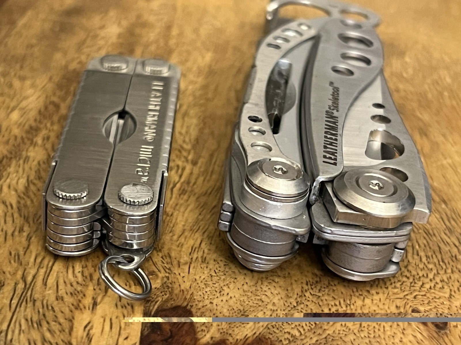 Leatherman Skeletool & MICRA MultiTools SUPER NICE! w/New Sheath