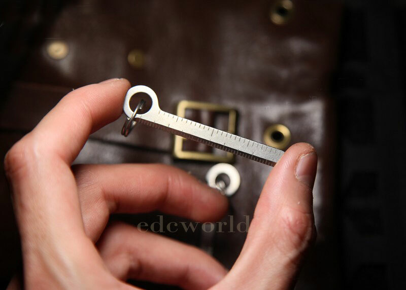 Titanium Pendant Necklace Portable Outdoor Multi Tools EDC Card Keychain