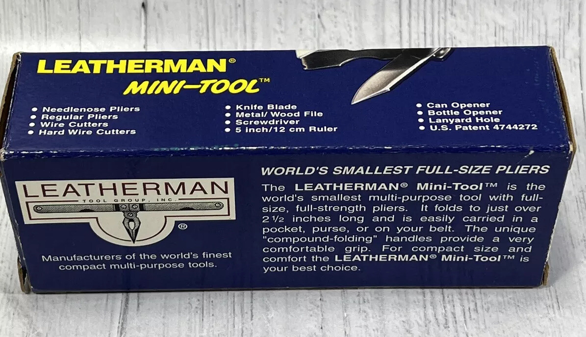 Leatherman The Original 1997 Mini-Tool New in Box Rare Retired New NOS Read