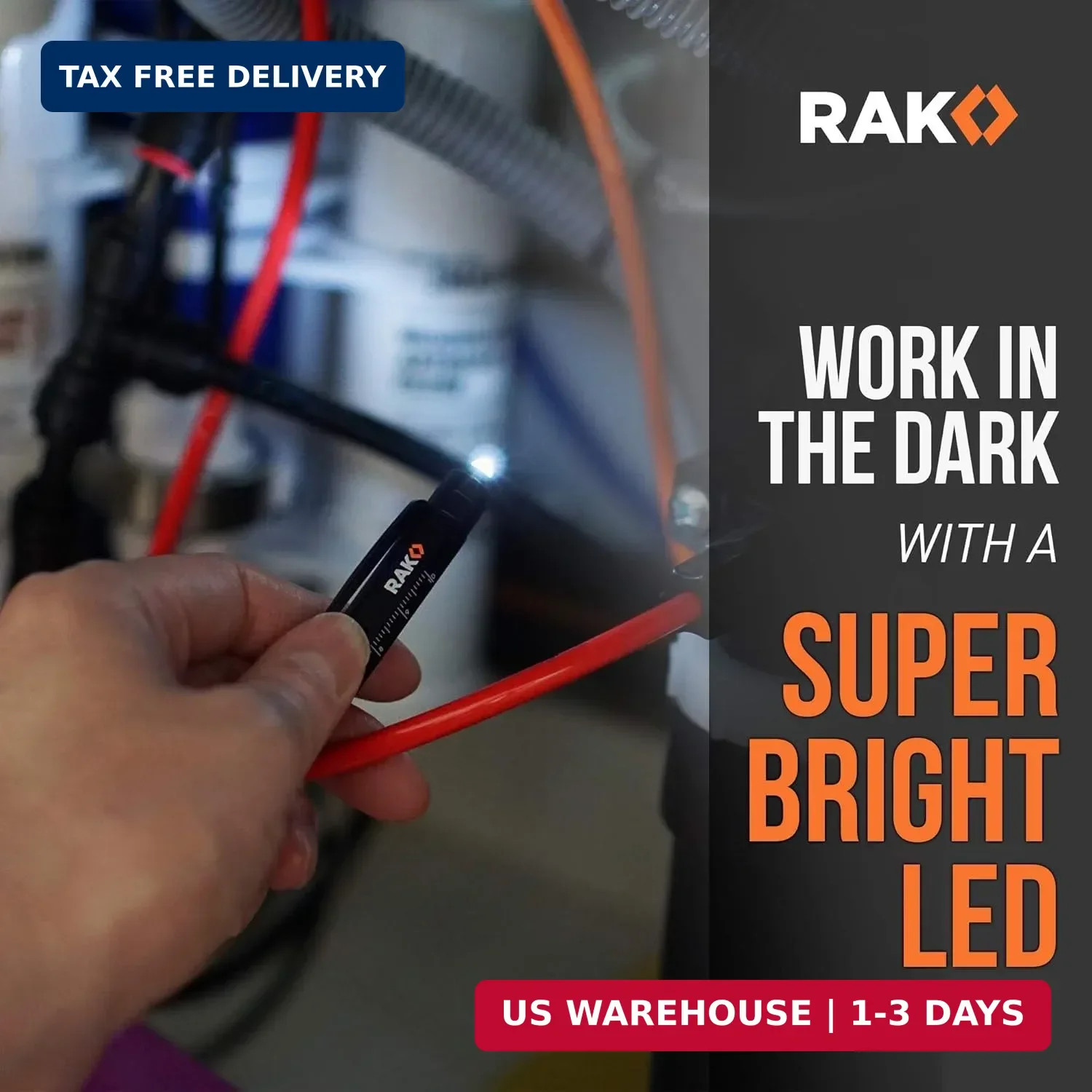 RAK Multitool Pen – Multi-Tool Pen Set 11 in 1, LED Light, Screwdrivers, Level,