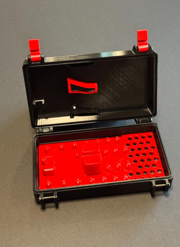 Compact EDC Mini Ratchet Case – Fits 1/4” Sockets & 5” Pliers