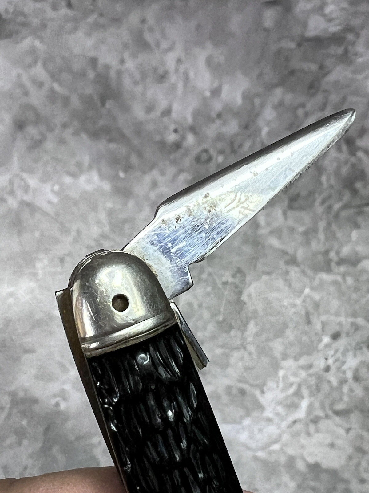 Imperial Prov.USA Kamp King 4 blade black handle pocket knife/hunting #1703