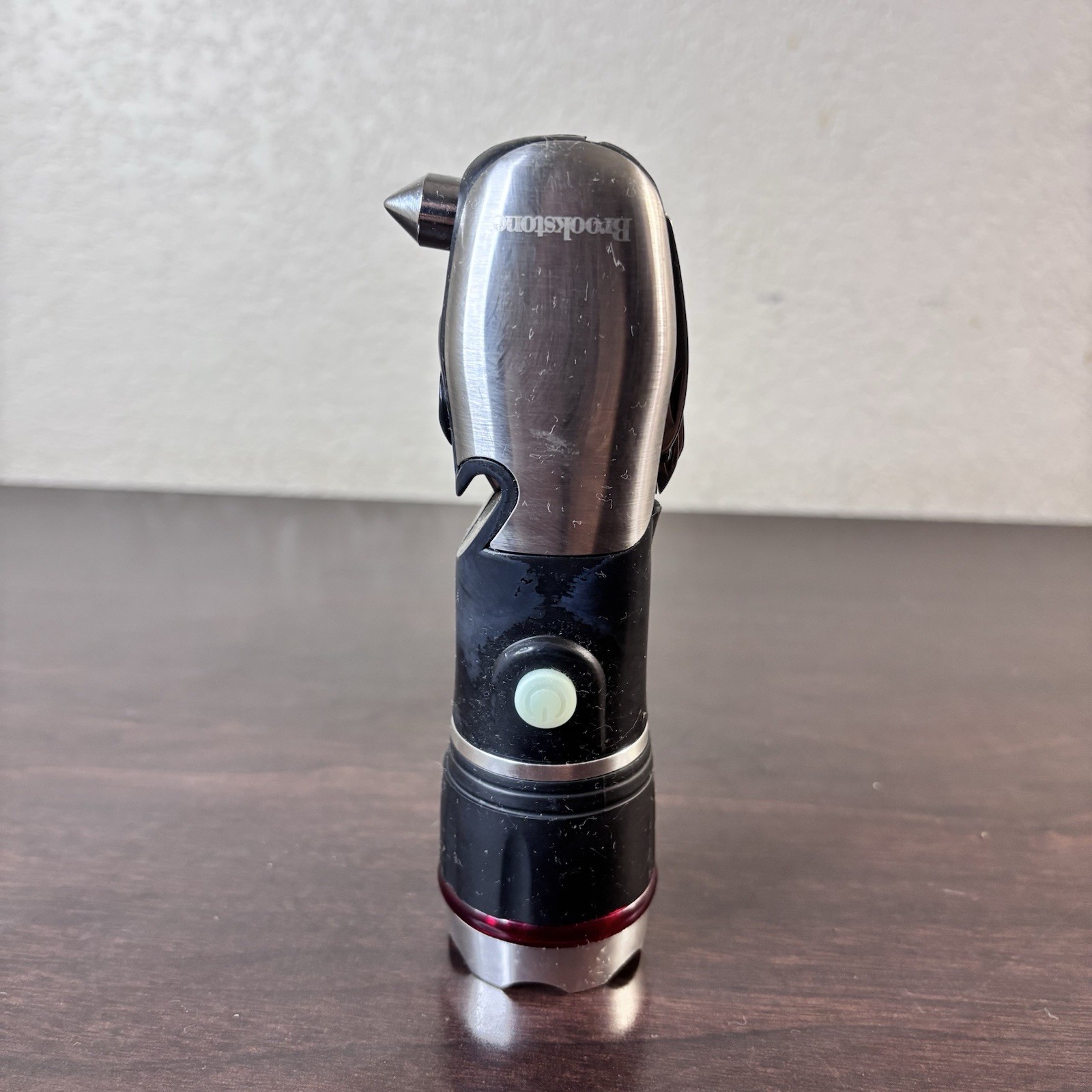 Brookstone® 8-in-1 multi-tool pocket size toolbox Knife Flashlight Bottle Opener