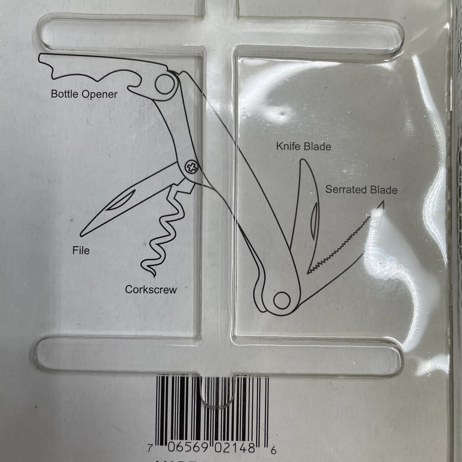 Se Bottle Opener – 5 function Multi Function Can Bottle Opener Folding Pocket