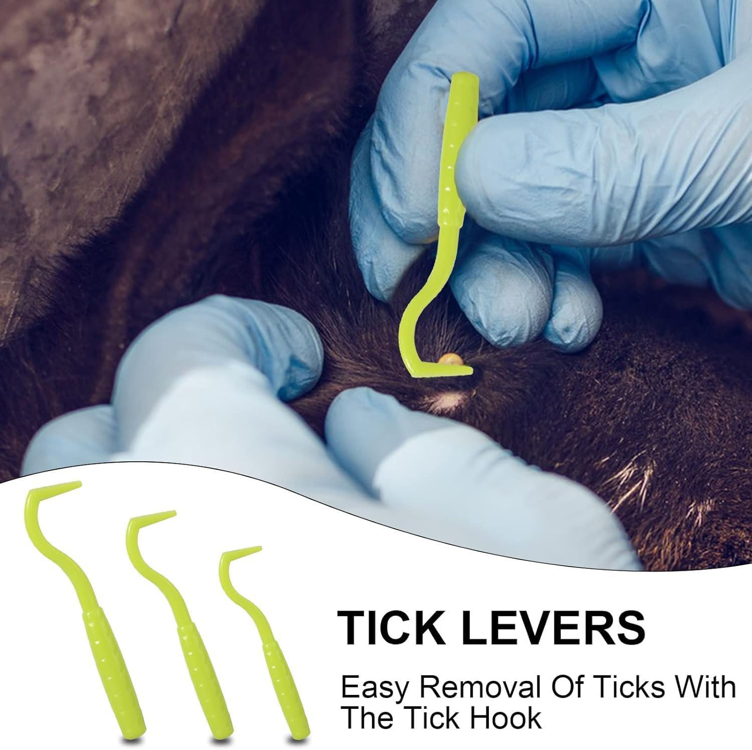 8-in-1 Tick Removal Tool Kit for Dogs & Cats with Storage Box, Comb & Tweezers