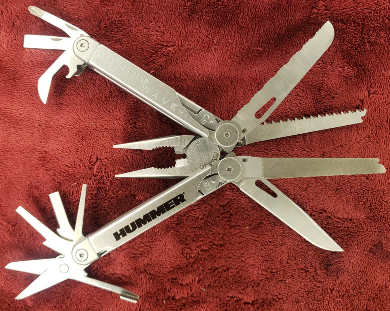 Leatherman Original Wave Vintage Multi Tool HUMMER Logo print