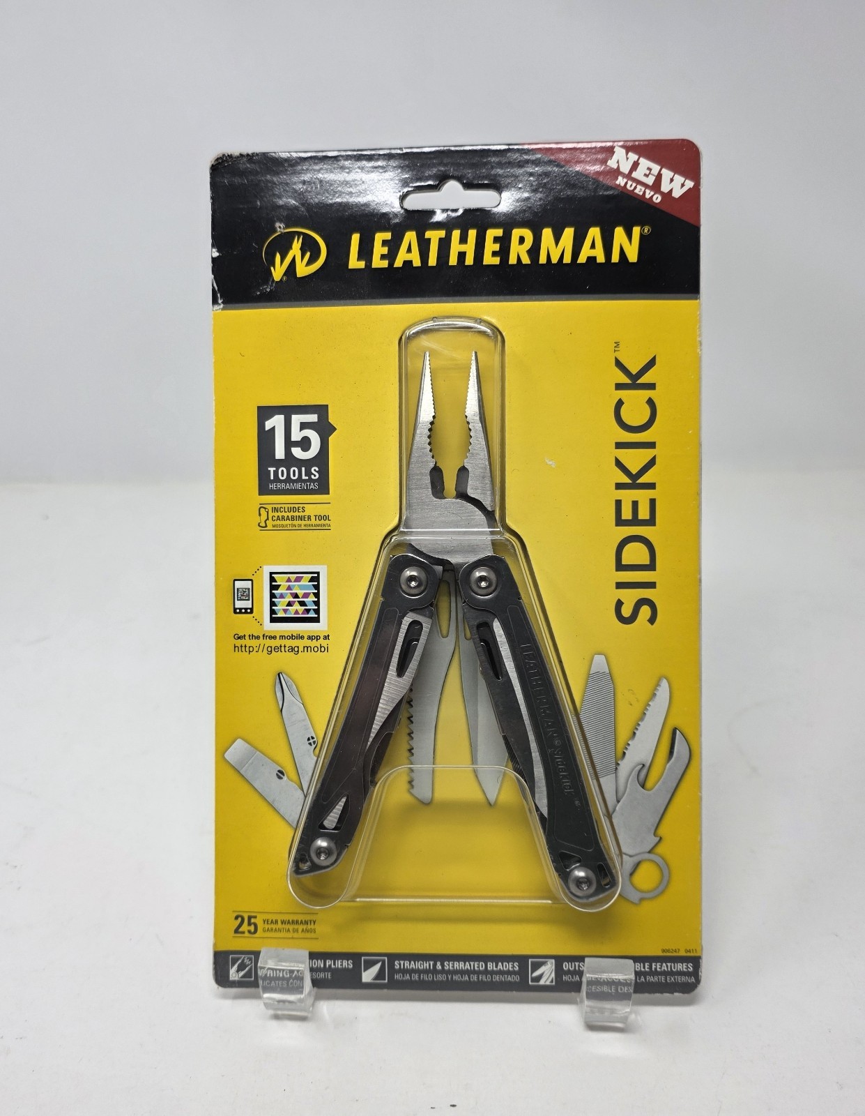 Leatherman Sidekick® 831428 Multi Tool 15 Tools w/ Leather Sleeve And Carabiner