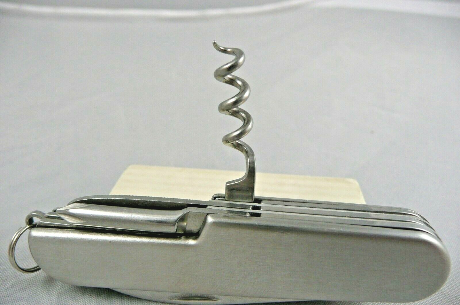 Multi-tool Pocket Knife Advertising Stainless Steel 9 Tools NIB