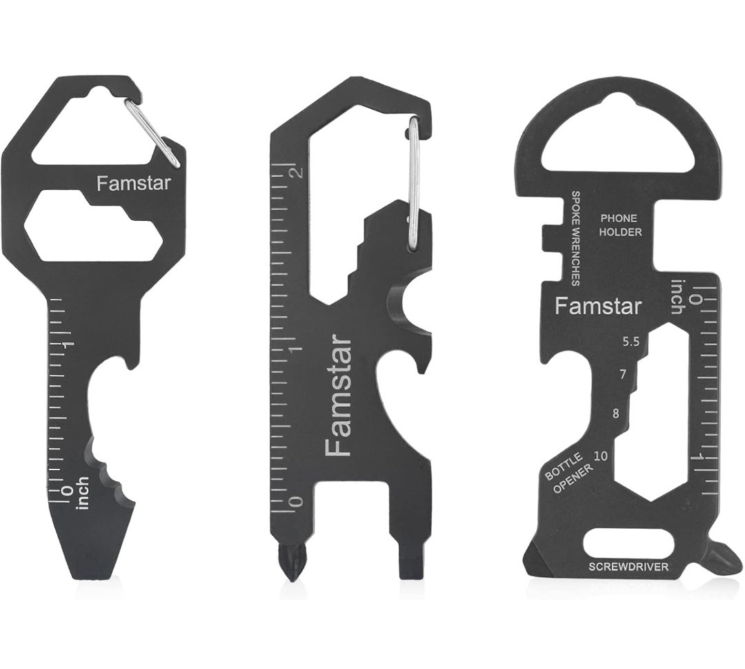°Keychain Multitool 3Pack Metal Pocket Tool Portable No rust Wrench for Screw,ru