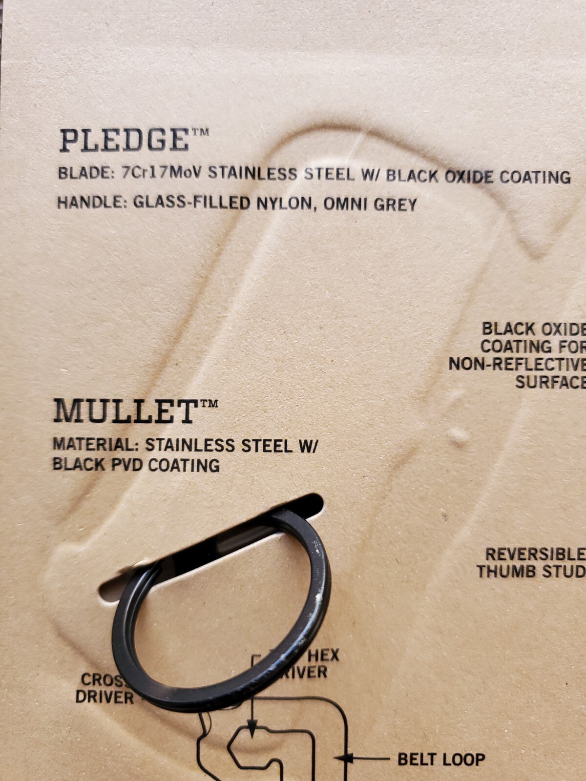 Gerber Pledge Knife & Mullet Keychain Multi-Tool Set. Brand New.