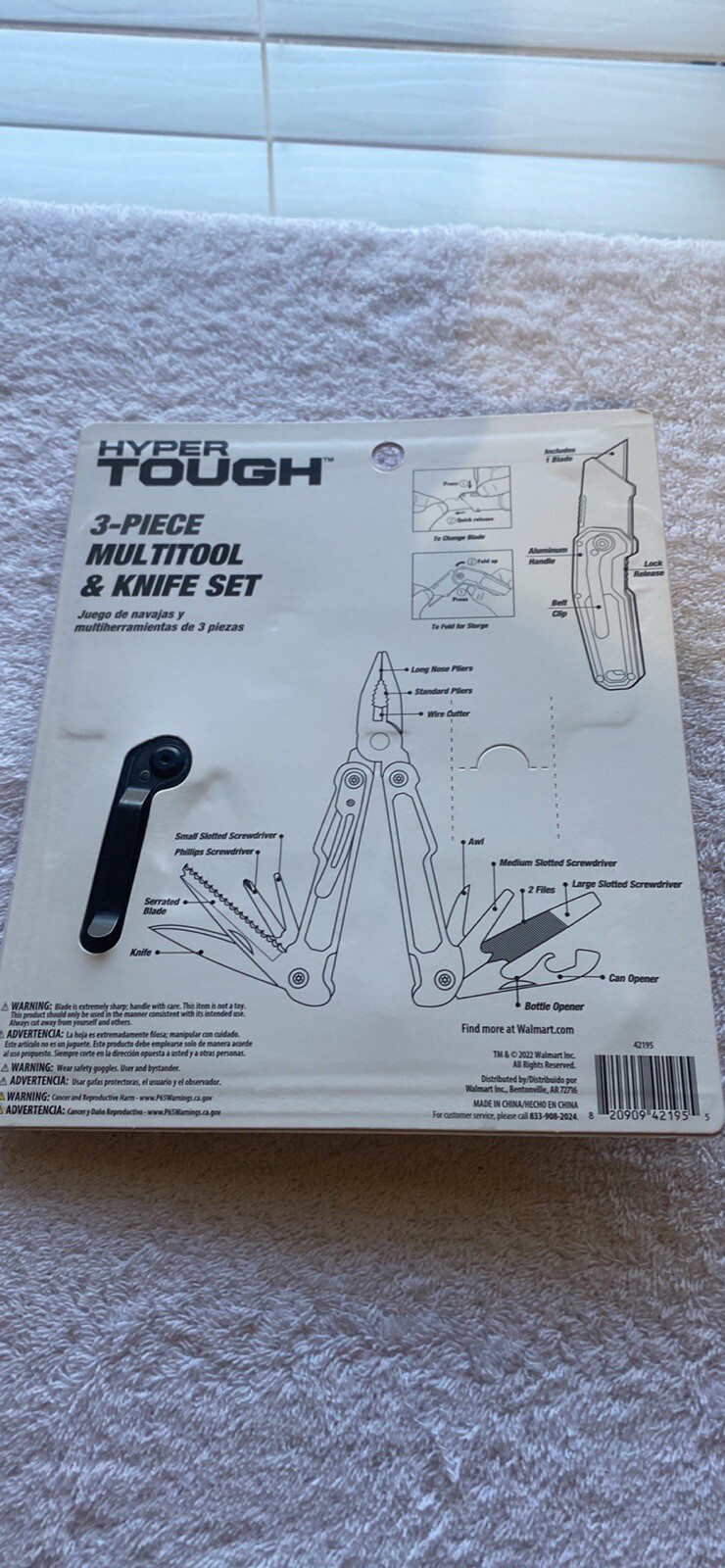 Hyper Tough 3 Piece Multi tool And Knife Set