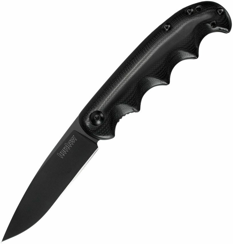 Kershaw AM-5 Black Assisted Folding Knife W/3.5″ Drop Point Blade Folder 2340X
