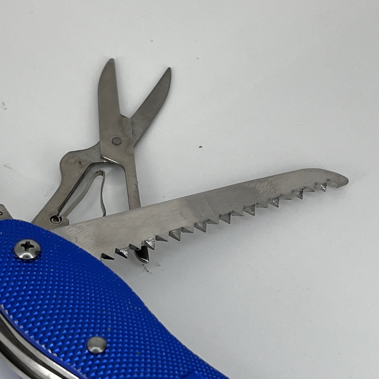 Ruff Hewn Blue Multi Function Pocket Knife Tool Gadgets – 10 Tools