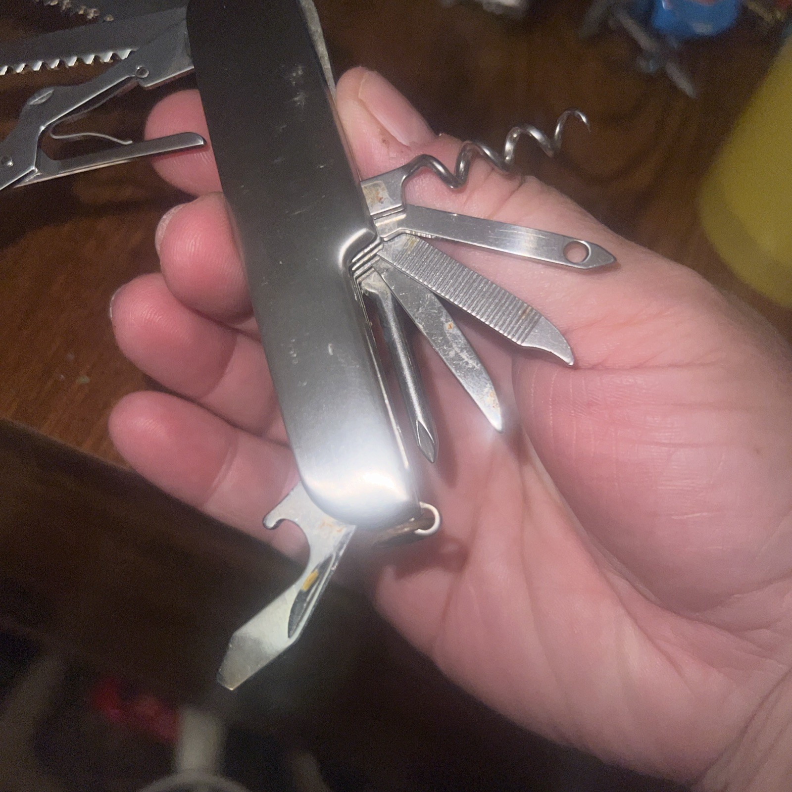11 In 1 Multi-Tool MAX Pocket Knife w/Protective Carrying Case, Stainless Steel