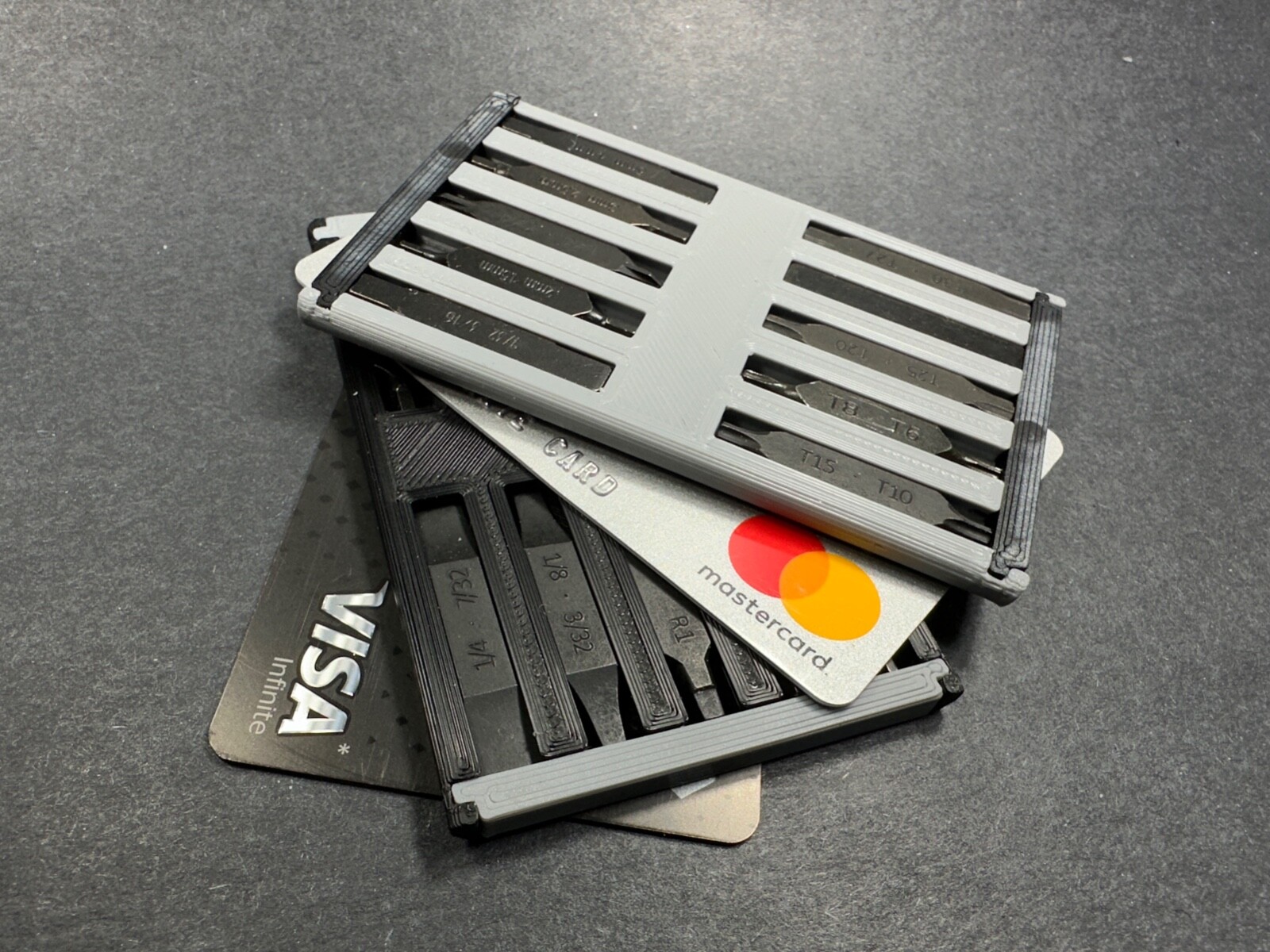 Leatherman flat bit holder for wallet or pocket