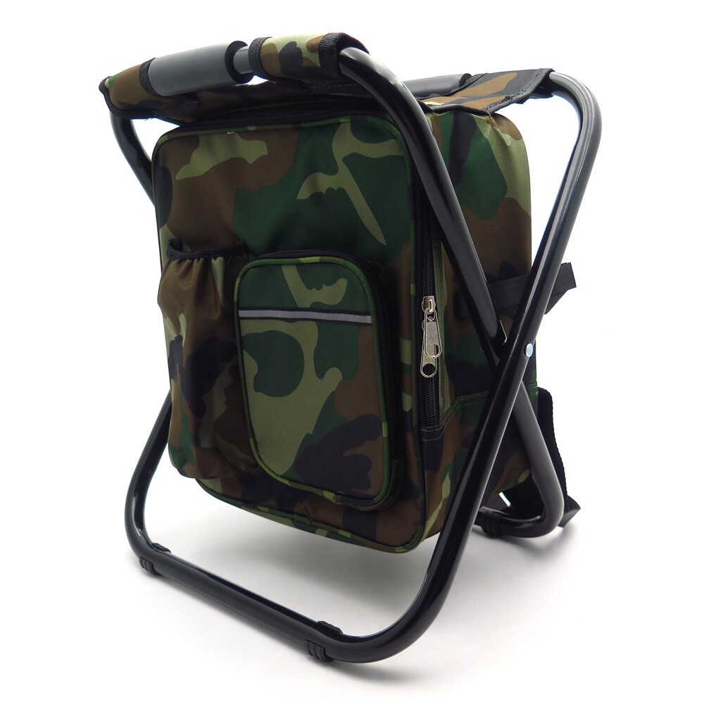 3 in 1 Backpack Insulated Cooler Bag Chair for Beach Fishing Camping Hiking