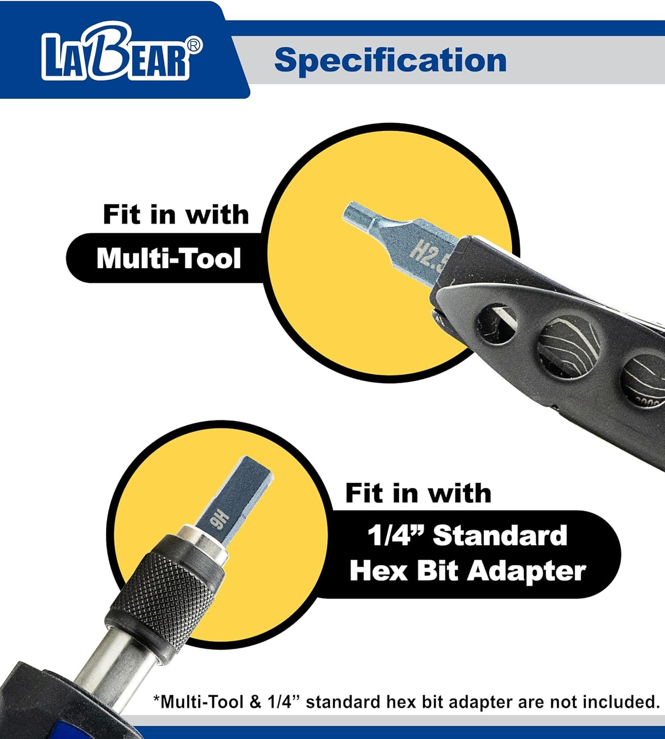– 3Pcs Double-Ended Screwdriver Bit for Leatherman Multitool Accessories, #1-#2