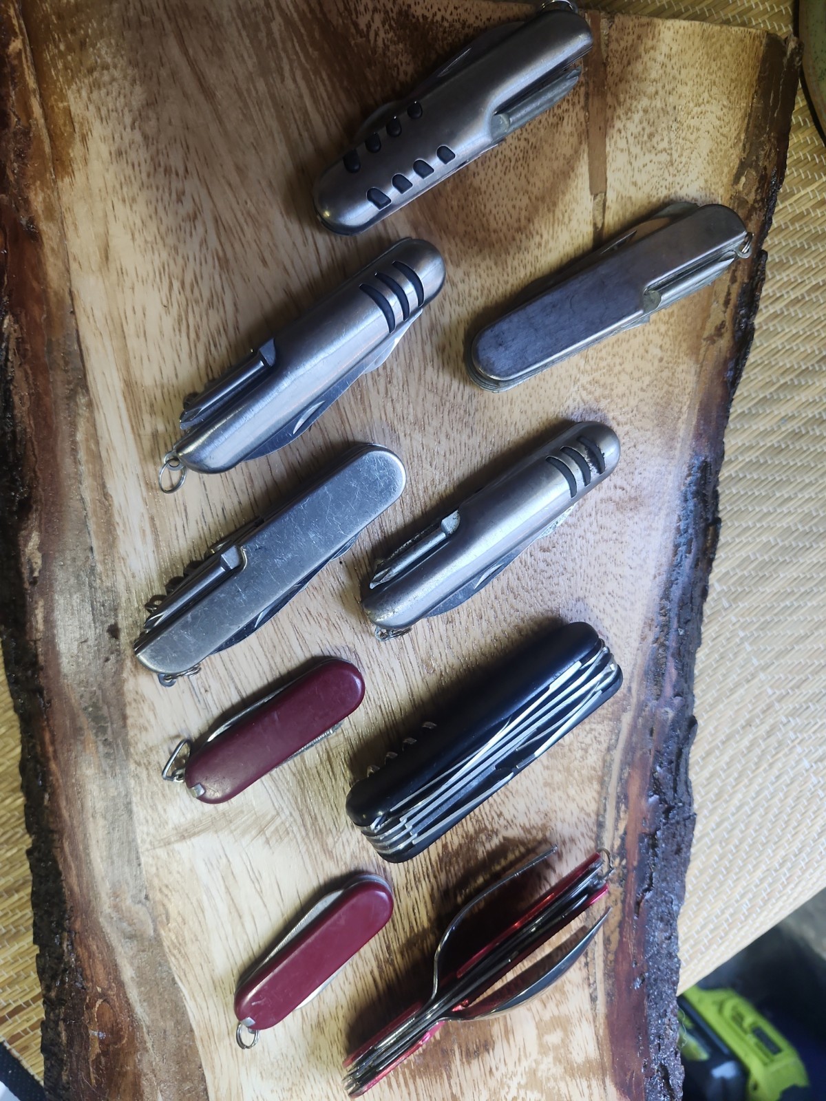 Stainless Camp Knives Mixed Lot 9- All Are Fully Functional And Complete