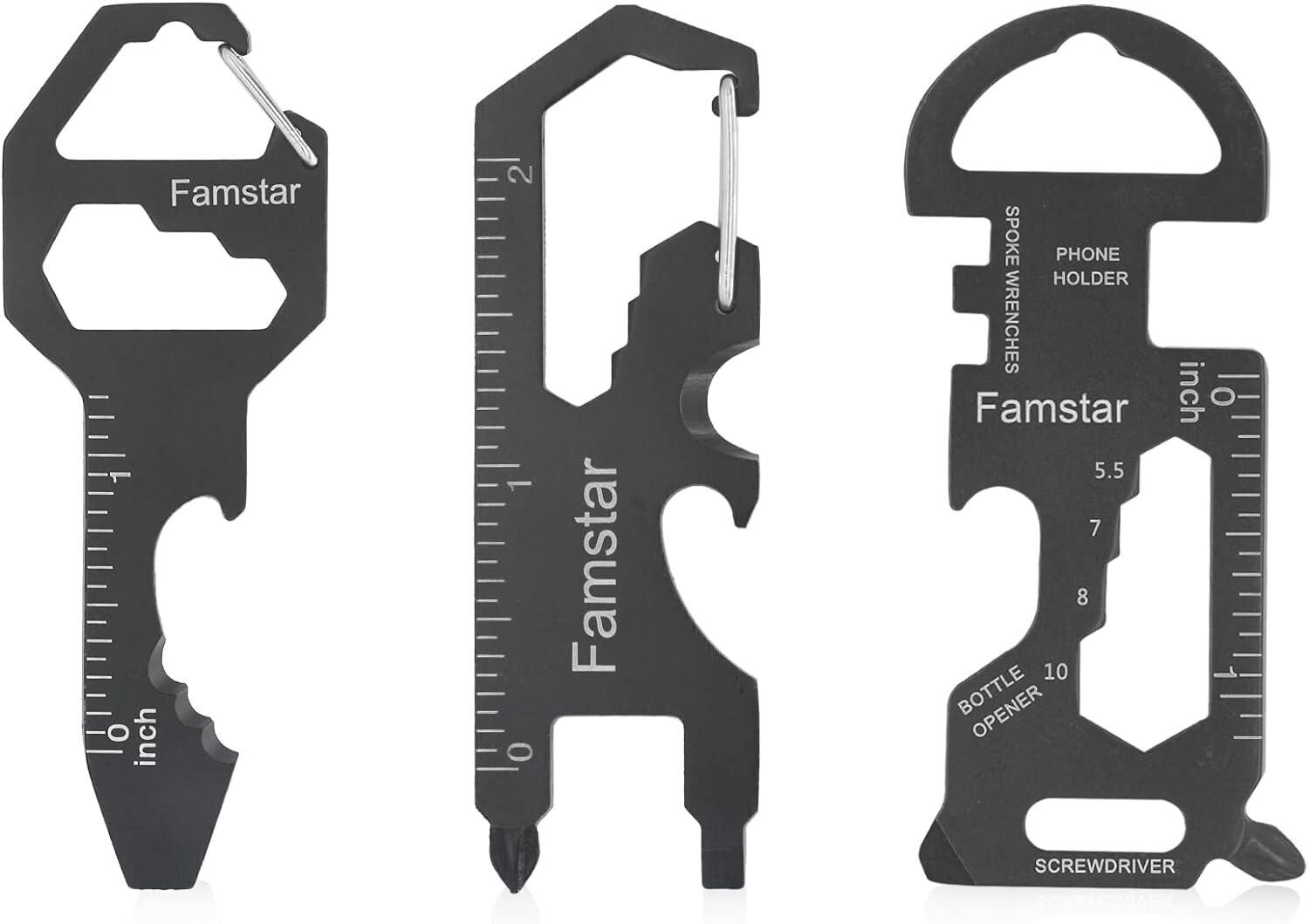 Keychain Multi-tool Metal Pocket Tool for men Portable No rust multi-function