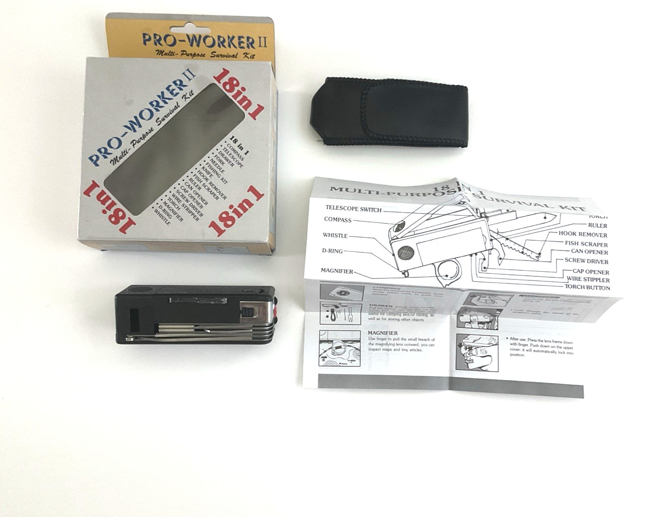 United Cutlery Pro-Worker II 18 in 1 Multi Purpose Survival Kit Taiwan