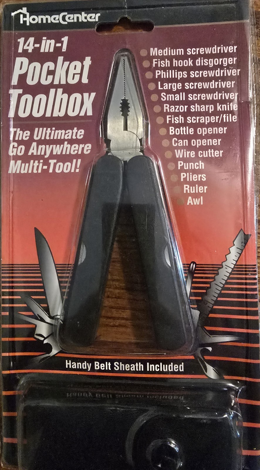 HomeCenter Pocket Toolbox , 14 in 1 Multi Tool Kit, Multi-functional, New