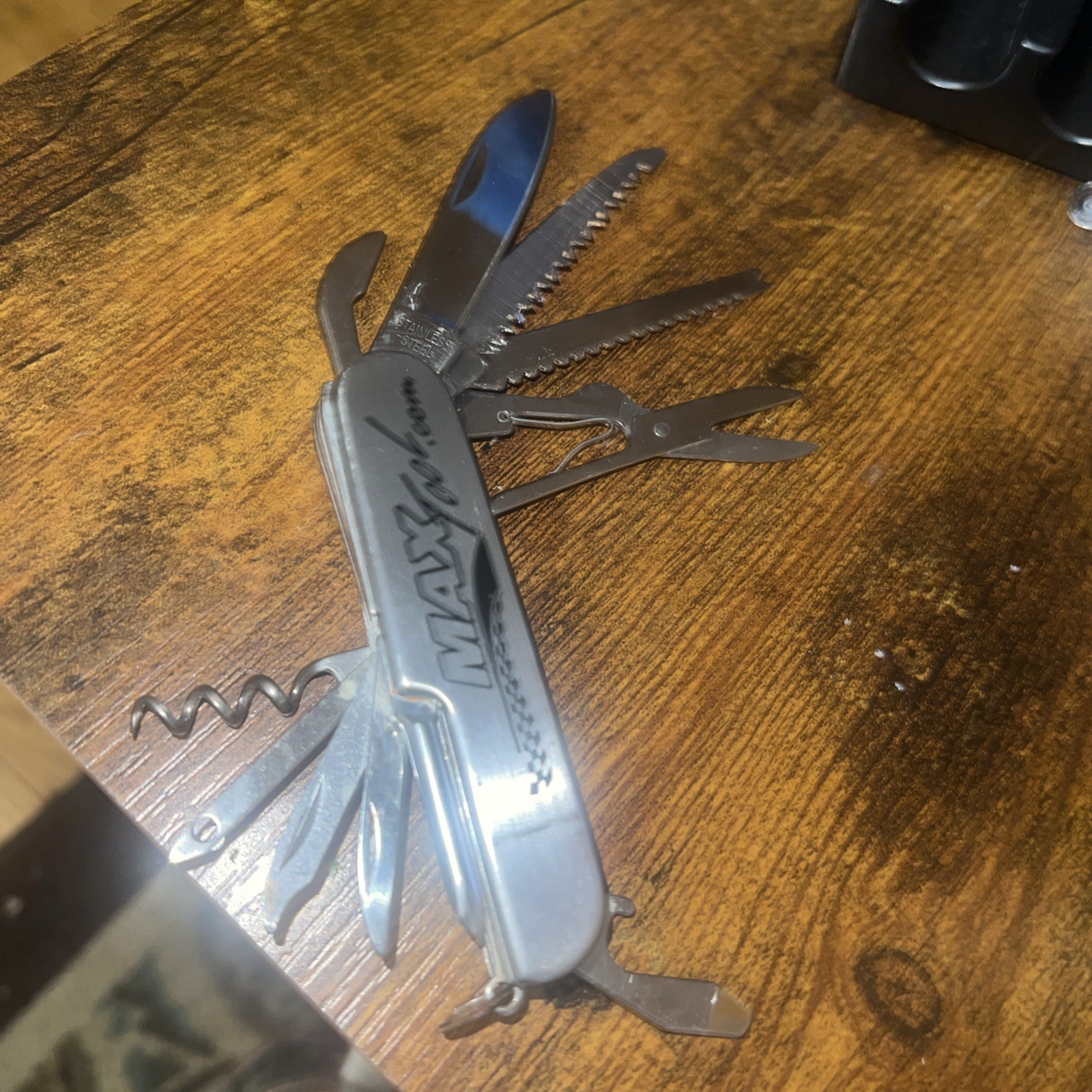 11 In 1 Multi-Tool MAX Pocket Knife w/Protective Carrying Case, Stainless Steel