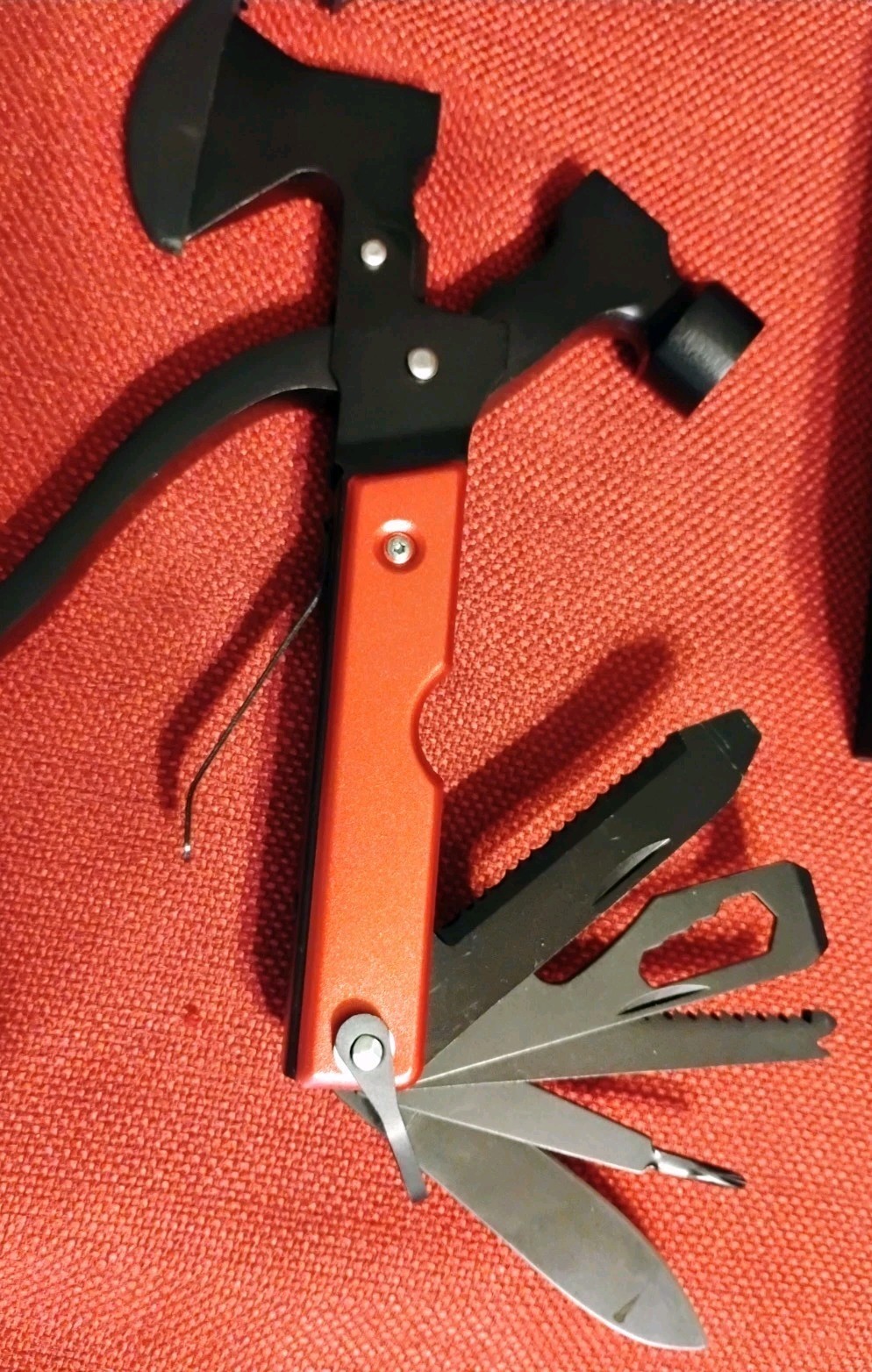 New multitool knife 3pc lot: Blue Ridge hammer & hatchet, camping EDC survival