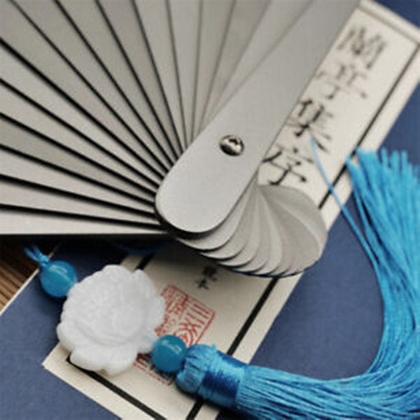 12” Titanium Alloy Folding Fan Martial Arts Portable Kung Fu Tai Ji