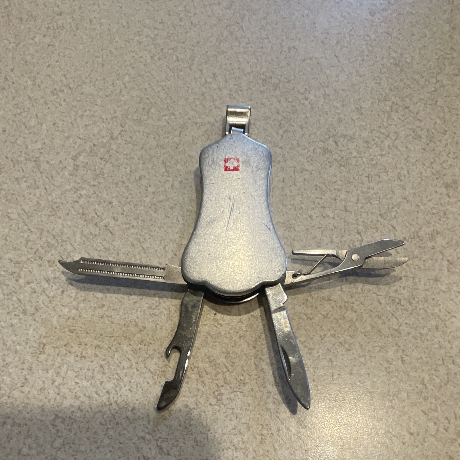 Vintage Wenger Esquire Stainless Steel Swiss Army Knife, Discontinued model