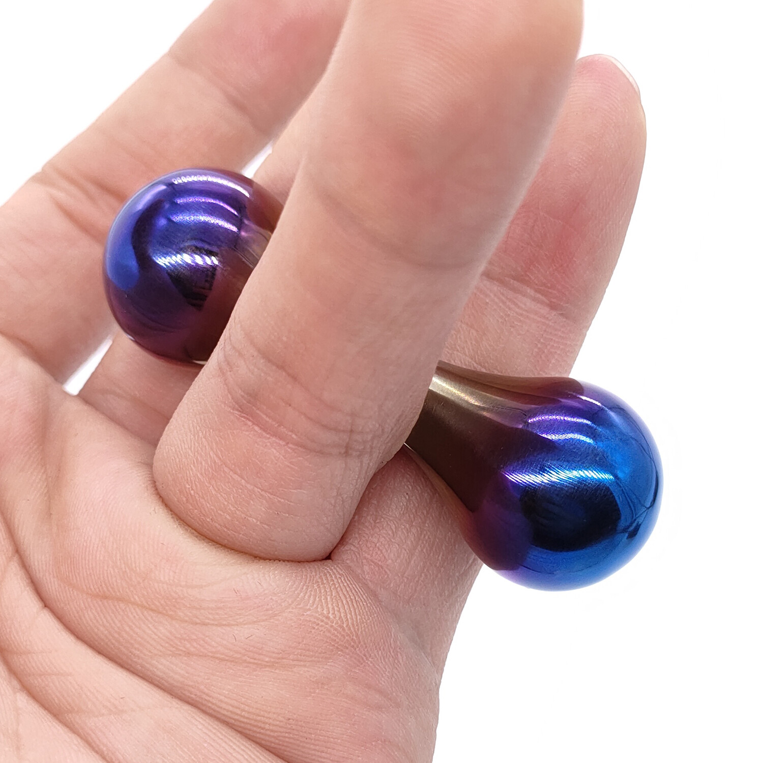 EDC Solid Titanium Decompression Finger Top Begleri Skill Stress Knucklebone Toy
