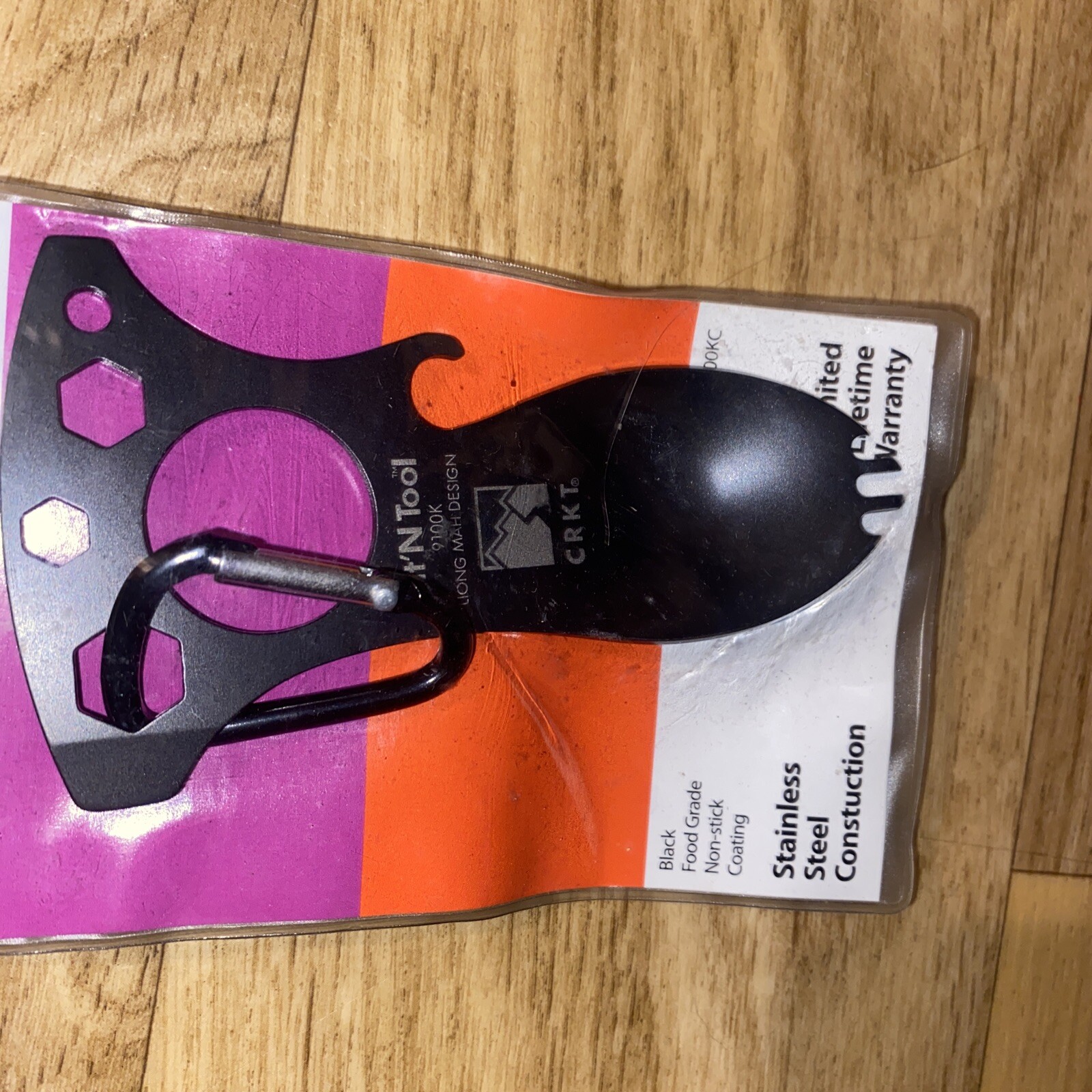 CRKT Eat’N Tool Outdoor Spork Multitool Black 9100KC STAINLESS STEEL CAMPING NEW