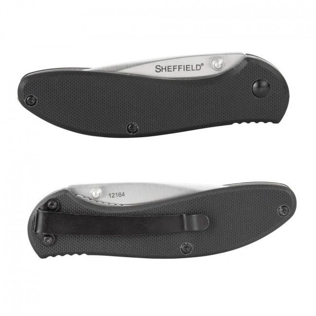 Sheffield BERDA 3″ G10 DROP POINT ASSISTED OPENING POCKET KNIFE – 12164