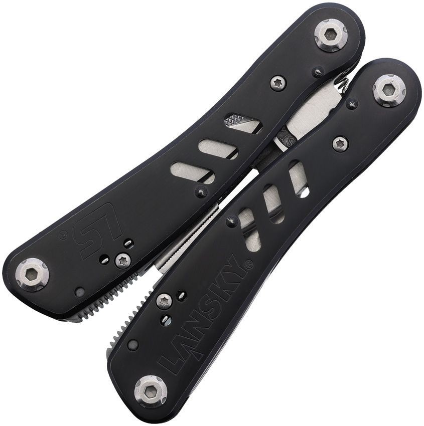 Lansky Multi Tool – Black Stainless Handles + Nylon Belt Sheath – LMT100B