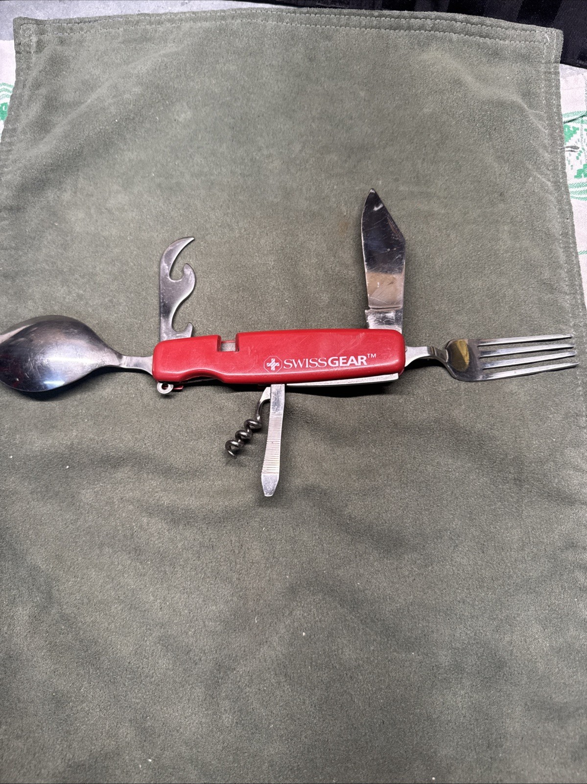 Swiss Gear Camping Multitool Spoon Fork Knife Stainless Swissgear Brand