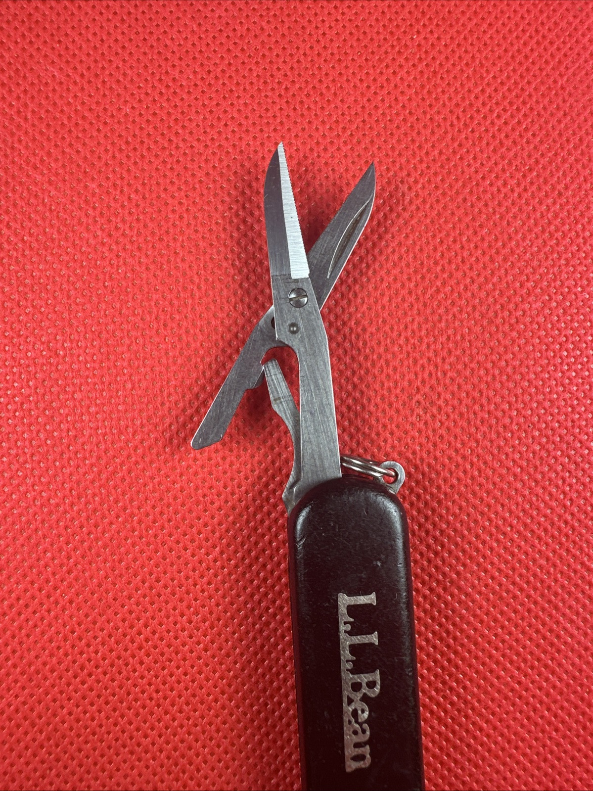 Black L.L. Bean Wenger Esquire Swiss Army Knife 65mm 6 Tool Keychain