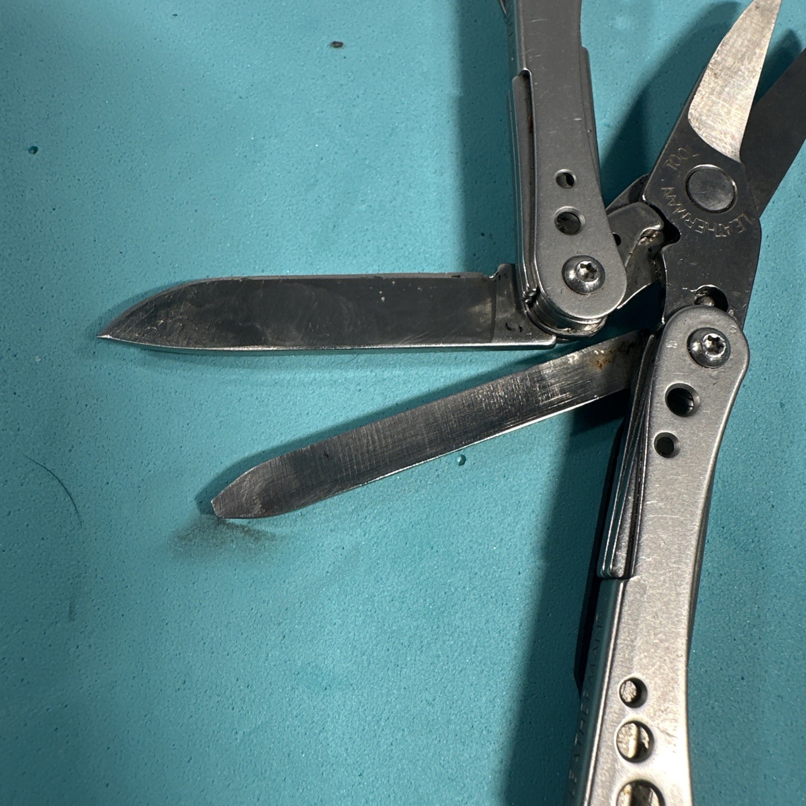 LEATHERMAN STYLE CS Black 6 Multitool Carabiner Knife File USA Retired NICE COND