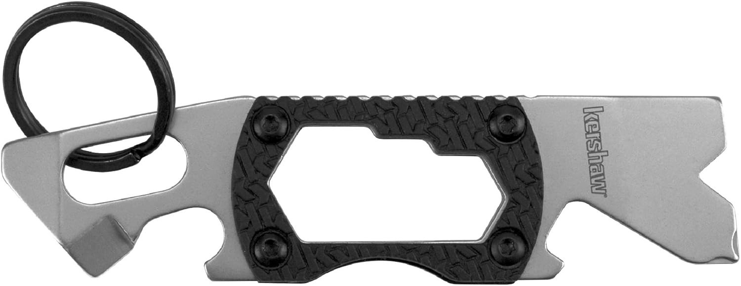 Compact Kershaw PT-2 Keychain Utility Tool with Bottle Opener and Screwdrivers