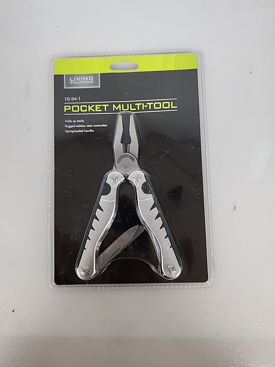 Living Solutions 10-in-1 Stainless Steel Pocket Multi-Tool WIC 347167