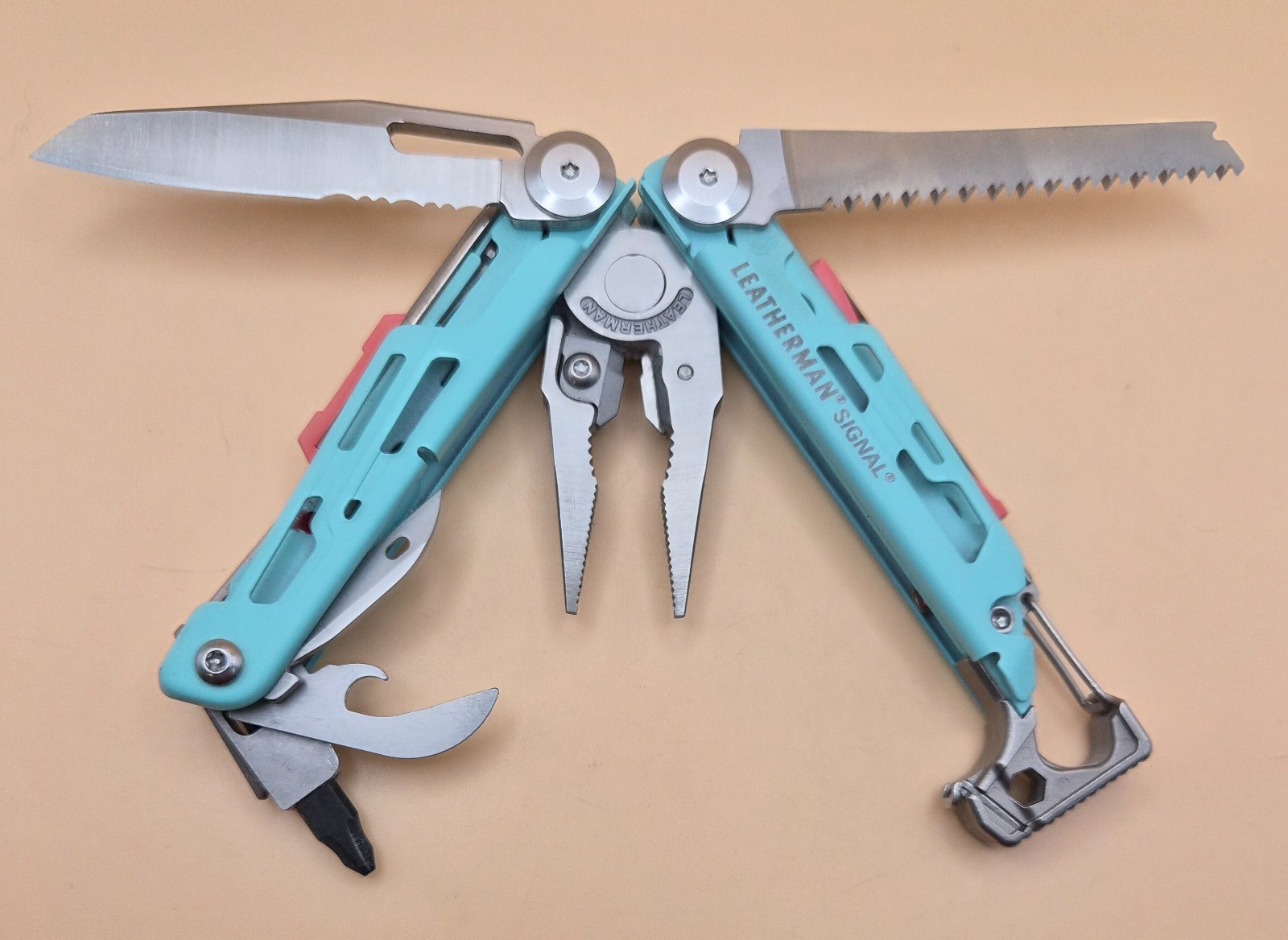 Leatherman SIGNAL Multi-Tool Aqua Good Condition (006)