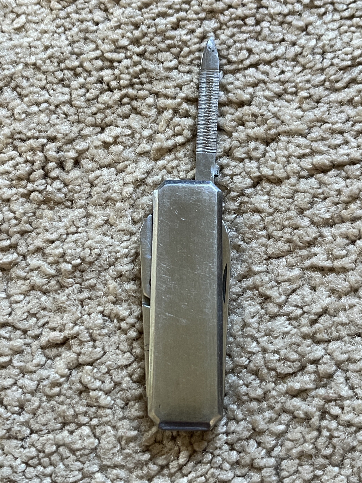 VINTAGE Louis L’Amour Western Magazine Promo Gentleman’s Knife SILVER + RED