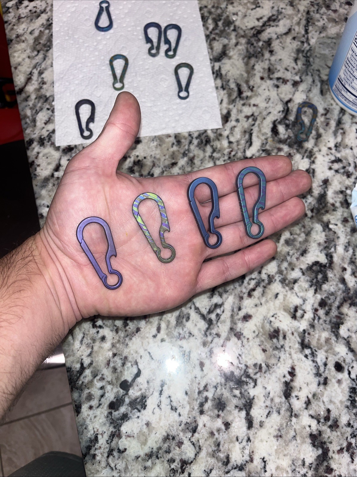 Anodized Titanium Keychain Multi-Tool Bottle Opener Minimalist EDC