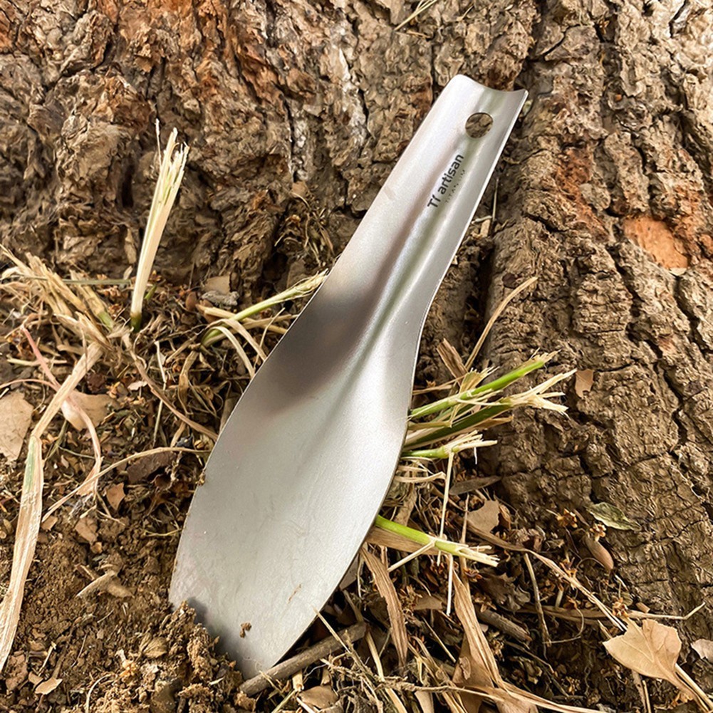 Curved Design Garden Trowel for Easy Digging Camping Hiking 155x40mm 0.8mm