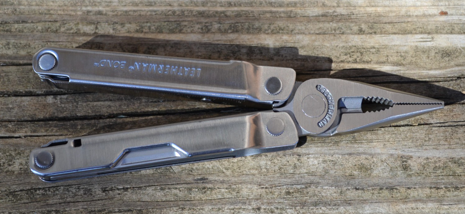 Leatherman Bond Silver Stainless Multi-Tool Knife Pliers & Other Tool–New Other