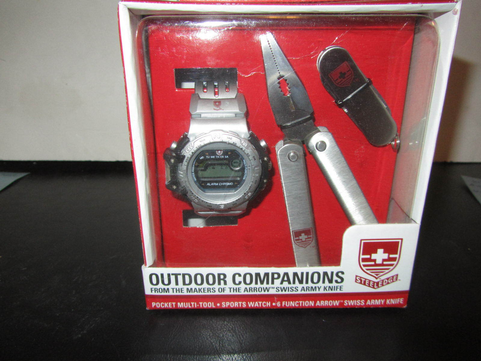 New VTG Outdoor Companions Pocket Multi-Tool, Sports Watch, Pocket Knife Set