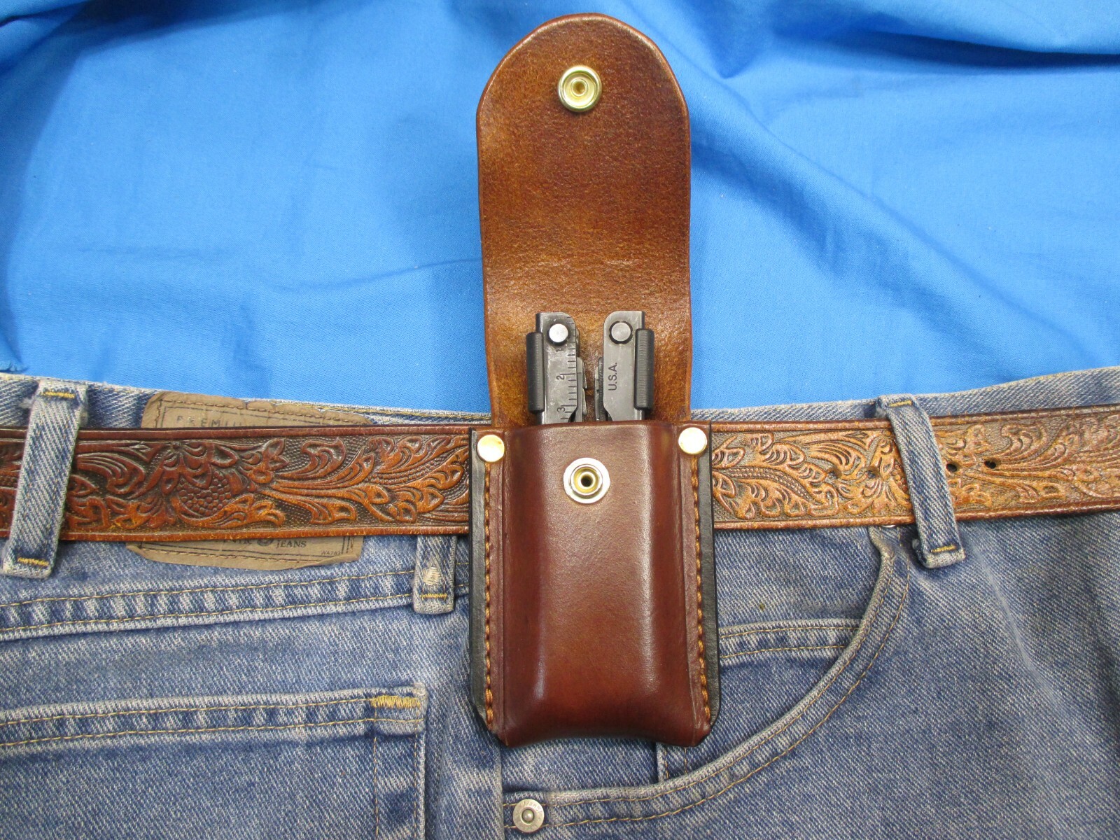 Leather Sheath for GERBER MP400 / MP600 Multiplier Handmade R&L Hands