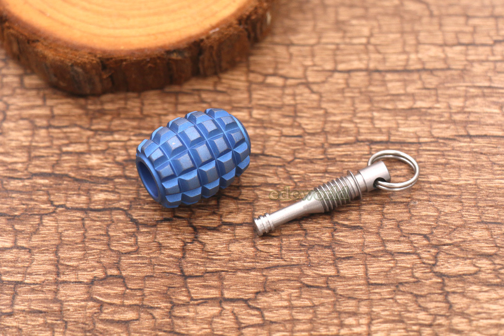Titanium TC4 Parachute Cord Tool Lanyard DIY Bead Key Chain Pendant DZ-BBT EDC