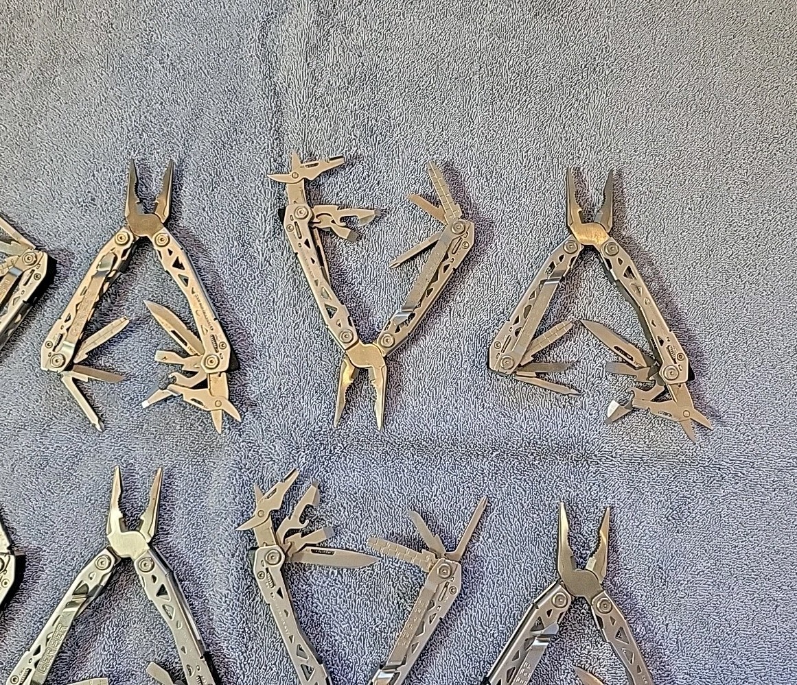 Gerber Suspension NXT Multi Tools – LOT OF 12 – Pliers, Scissors, Knife, File