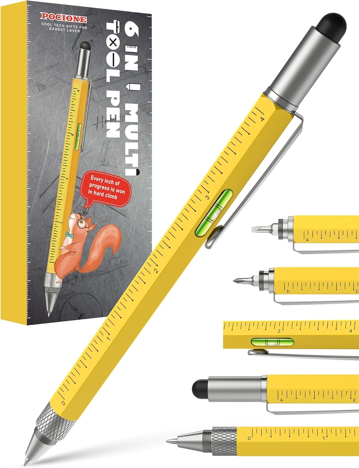 Multitool Pen for Men Unique Christmas Gifts Useful Birthday Gift Ideas for Dads