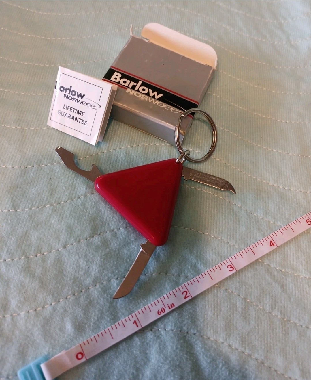 Triangle Multi-Purpose Knife Keychain Barlow Norwood Original Box Employee